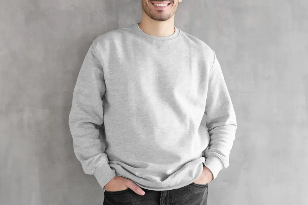 Sweat Homme sans Capuche Personnalisable (Jaune, S)