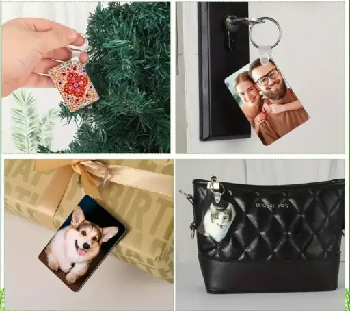 Porte-clés rectangulaire personnalisable